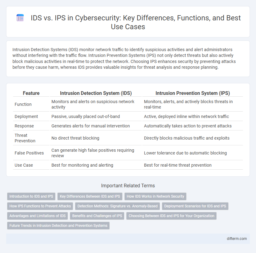IDS vs. IPS in Cybersecurity: Key Differences, Functions, and Best Use Cases