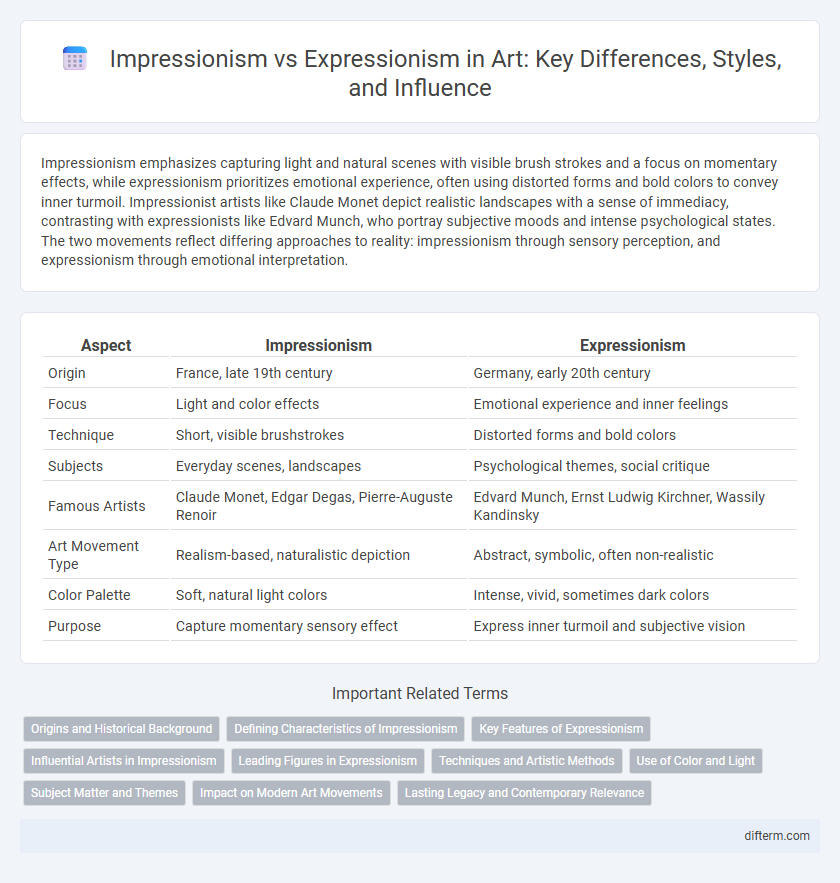 Impressionism vs Expressionism in Art: Key Differences, Styles, and Influence