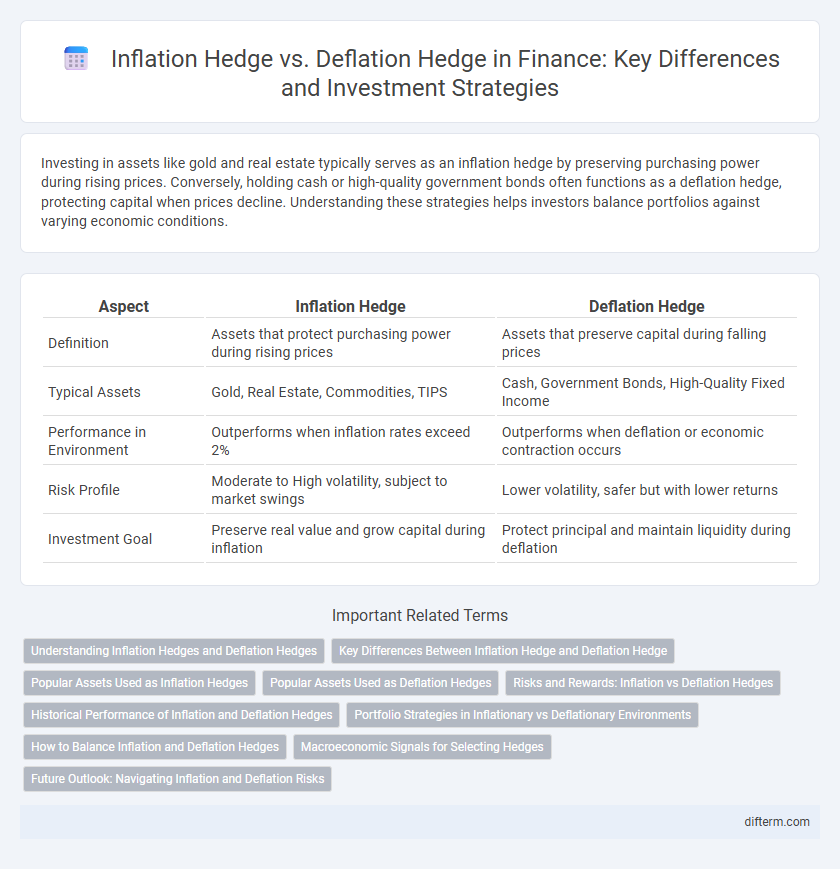 Inflation Hedge vs. Deflation Hedge in Finance: Key Differences and Investment Strategies
