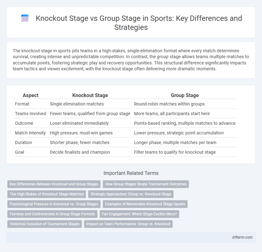 Knockout Stage vs Group Stage in Sports: Key Differences and Strategies