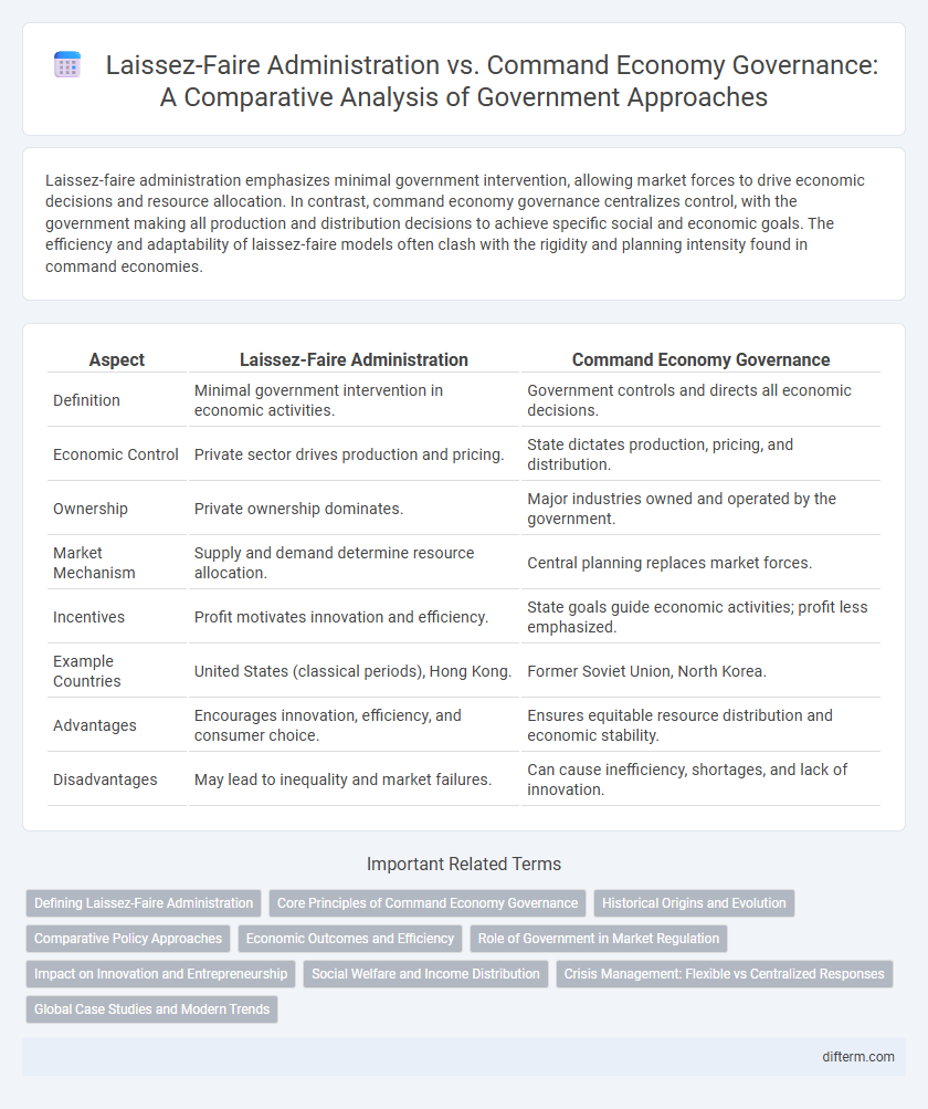 Laissez-Faire Administration vs. Command Economy Governance: A Comparative Analysis of Government Approaches