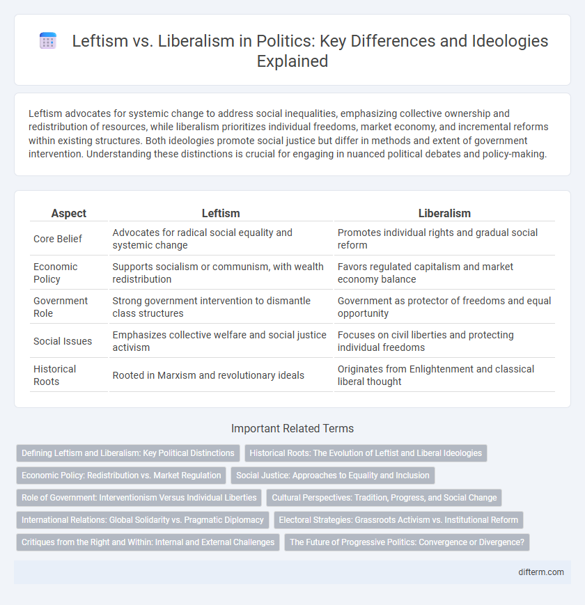 Leftism vs. Liberalism in Politics: Key Differences and Ideologies Explained