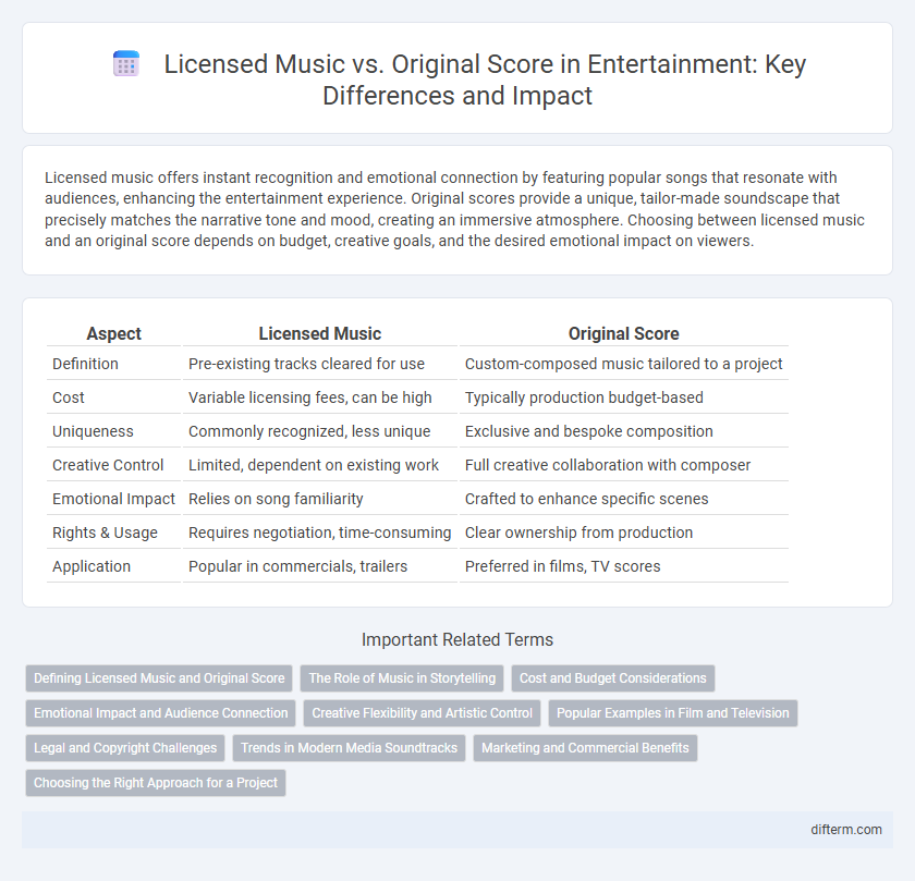 Licensed Music vs. Original Score in Entertainment: Key Differences and Impact
