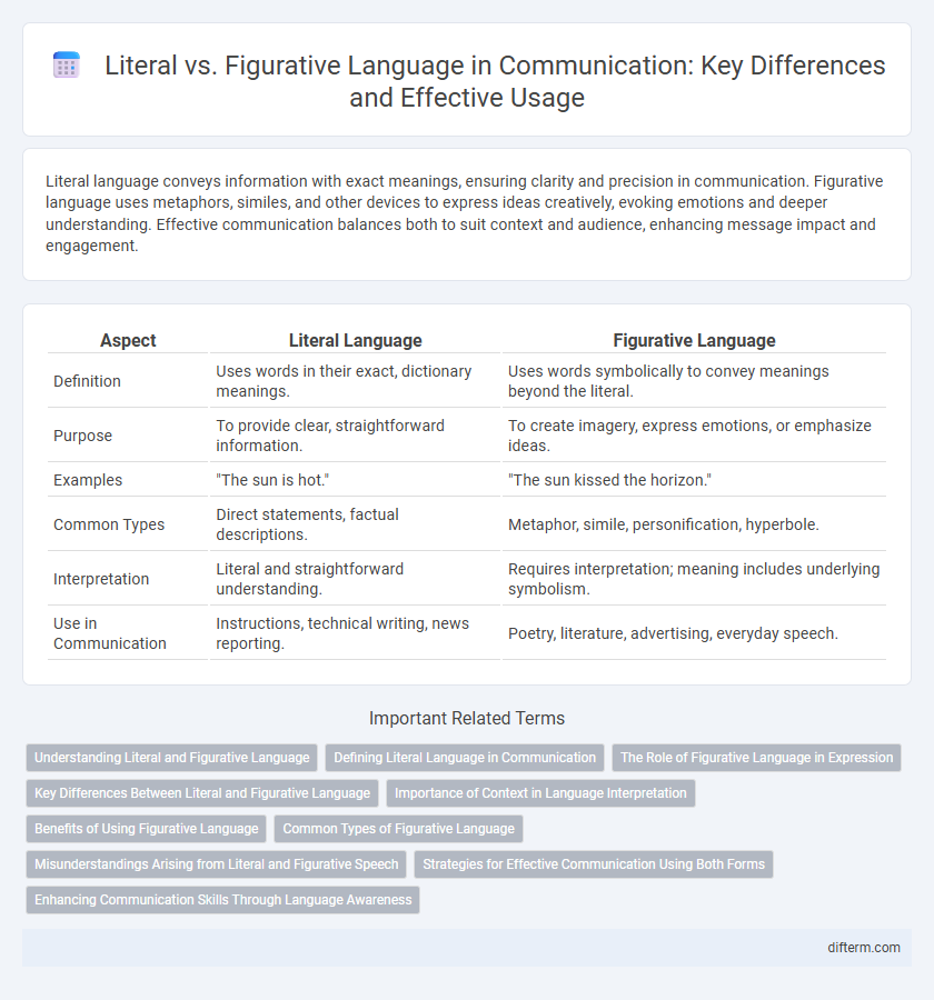 Literal vs. Figurative Language in Communication: Key Differences and Effective Usage
