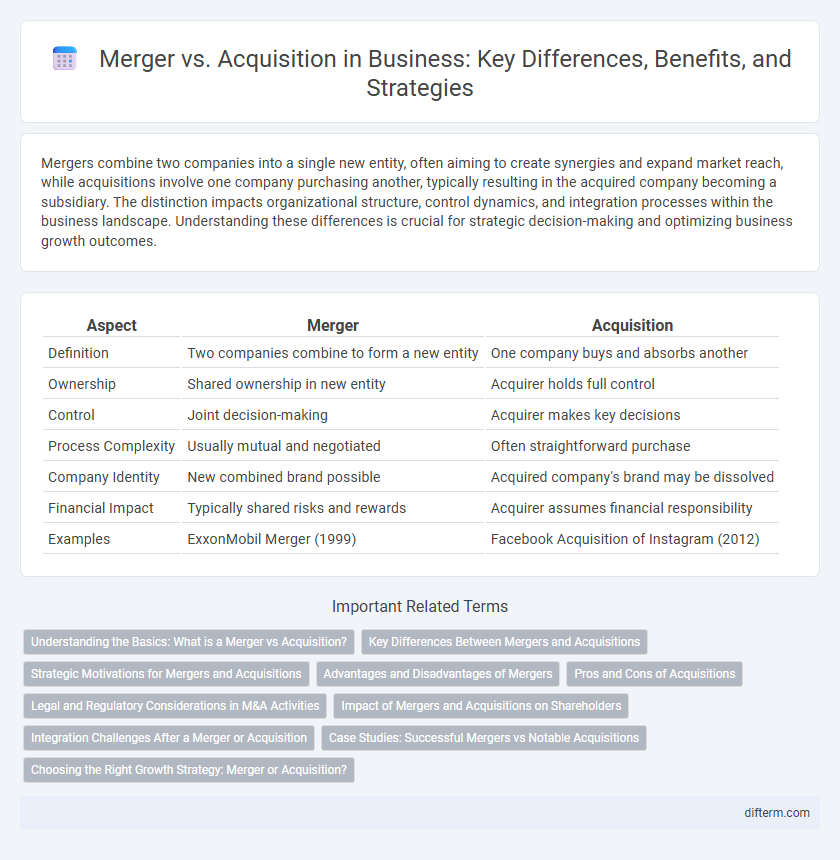 Merger vs. Acquisition in Business: Key Differences, Benefits, and Strategies