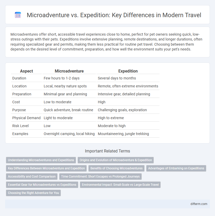 Microadventure vs. Expedition: Key Differences in Modern Travel