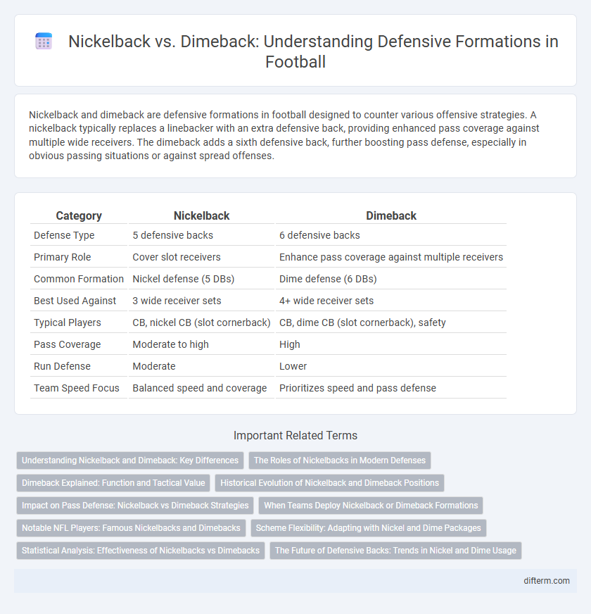 Nickelback vs. Dimeback: Understanding Defensive Formations in Football