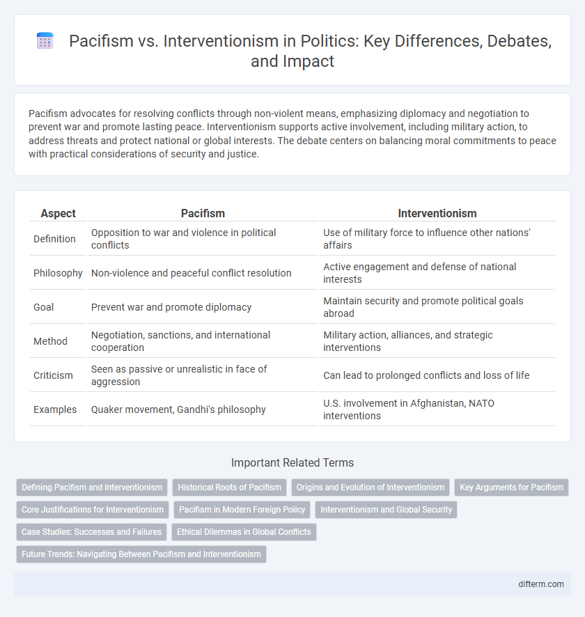 Pacifism vs. Interventionism in Politics: Key Differences, Debates, and Impact