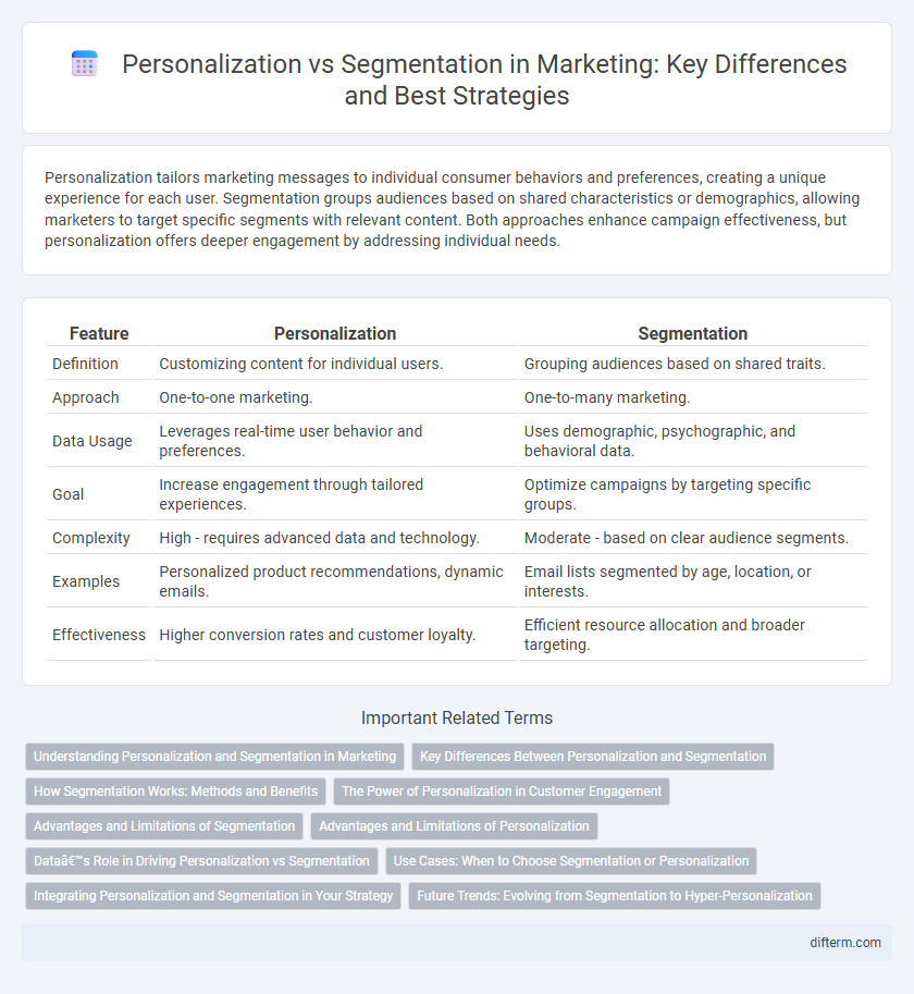 Personalization vs Segmentation in Marketing: Key Differences and Best Strategies