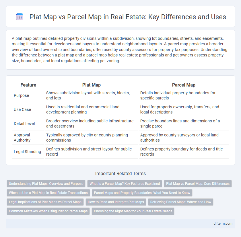 Plat Map vs Parcel Map in Real Estate: Key Differences and Uses