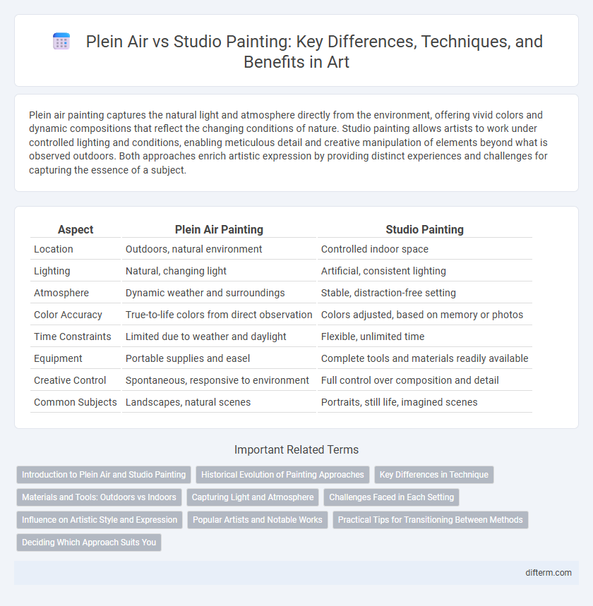 Plein Air vs Studio Painting: Key Differences, Techniques, and Benefits in Art