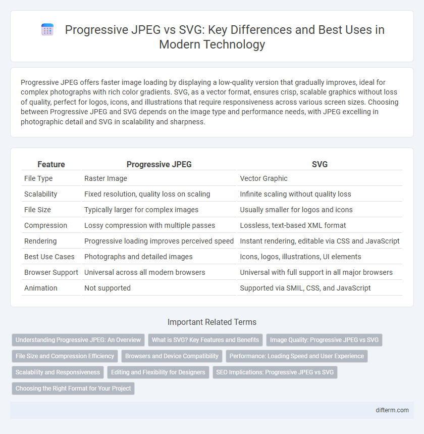 Progressive JPEG vs SVG: Key Differences and Best Uses in Modern Technology