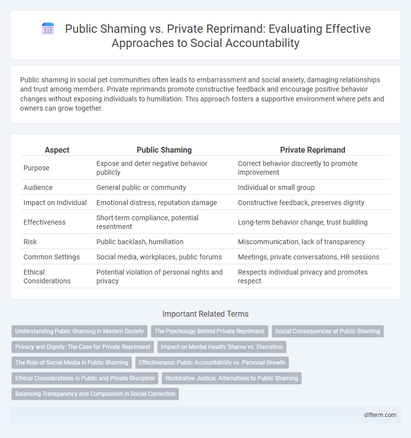 Public Shaming vs. Private Reprimand: Evaluating Effective Approaches to Social Accountability