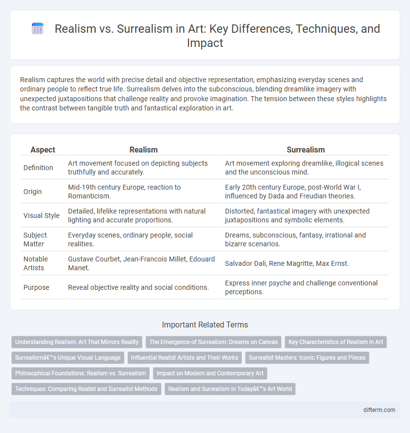Realism vs. Surrealism in Art: Key Differences, Techniques, and Impact