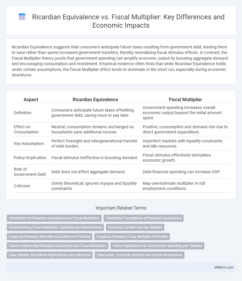 Ricardian Equivalence vs. Fiscal Multiplier: Key Differences and Economic Impacts