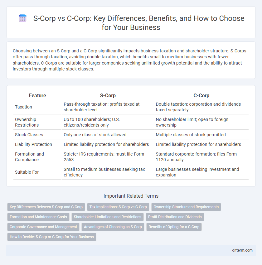 S-Corp vs C-Corp: Key Differences, Benefits, and How to Choose for Your Business