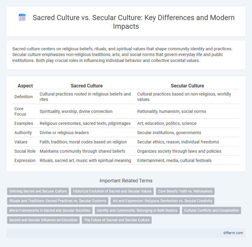 Sacred Culture vs. Secular Culture: Key Differences and Modern Impacts