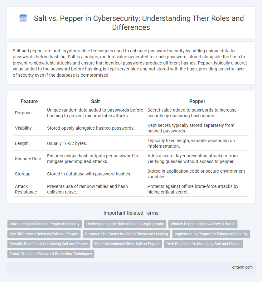 Salt vs. Pepper in Cybersecurity: Understanding Their Roles and Differences