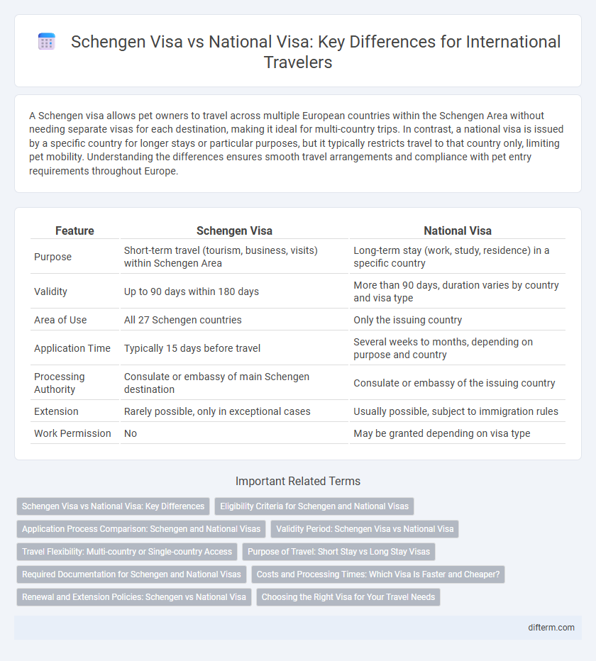 Schengen Visa vs National Visa: Key Differences for International Travelers