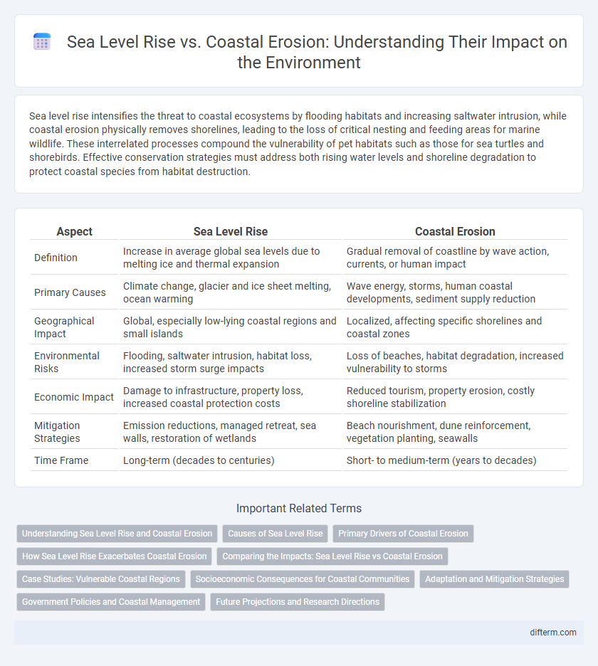 Sea Level Rise vs. Coastal Erosion: Understanding Their Impact on the Environment