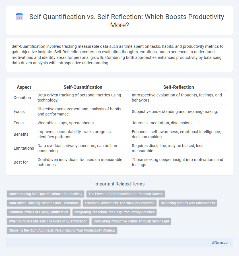 Self-Quantification vs. Self-Reflection: Which Boosts Productivity More?