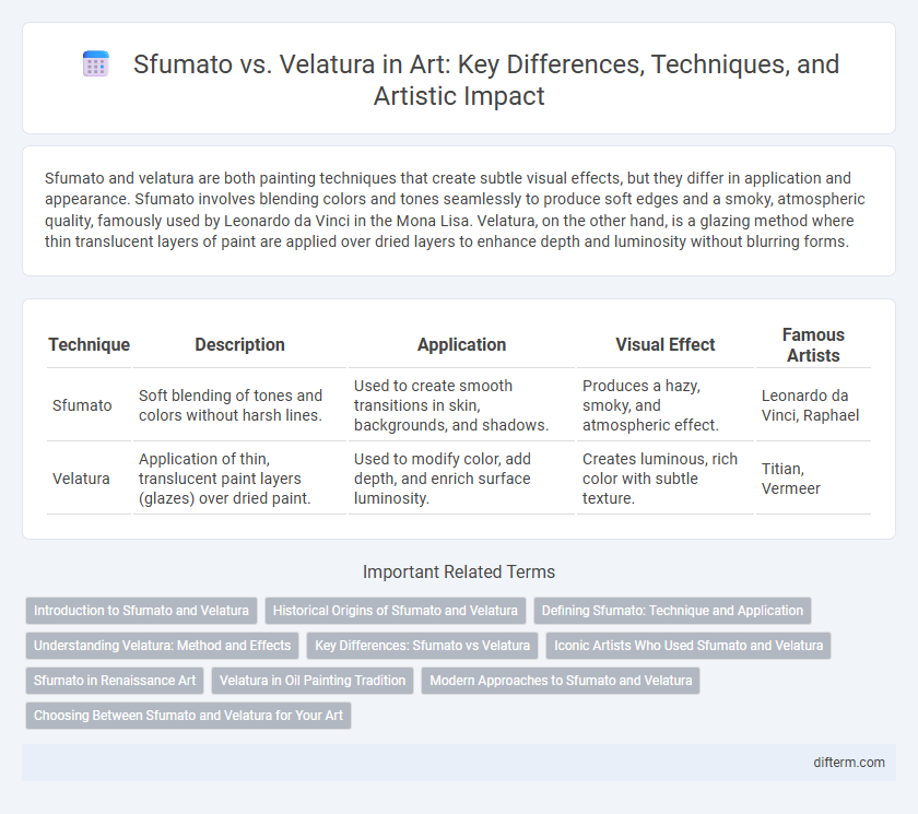 Sfumato vs. Velatura in Art: Key Differences, Techniques, and Artistic Impact
