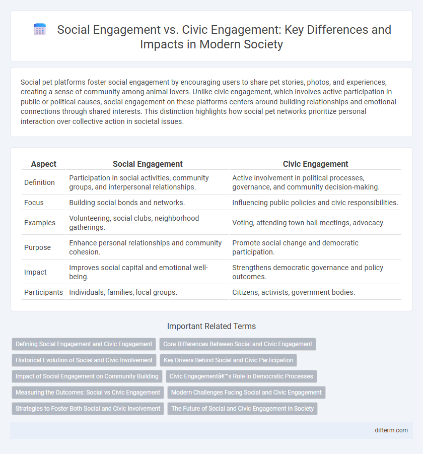 Social Engagement vs. Civic Engagement: Key Differences and Impacts in Modern Society