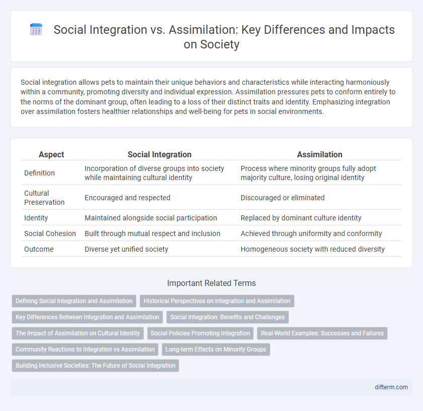Social Integration vs. Assimilation: Key Differences and Impacts on Society