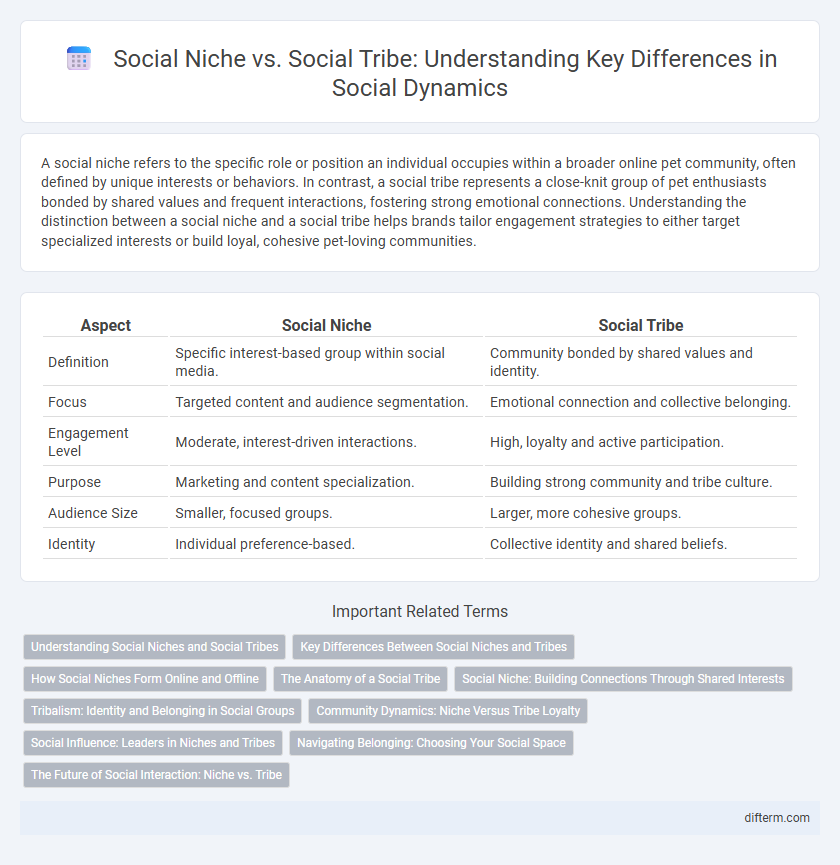 Social Niche vs. Social Tribe: Understanding Key Differences in Social Dynamics