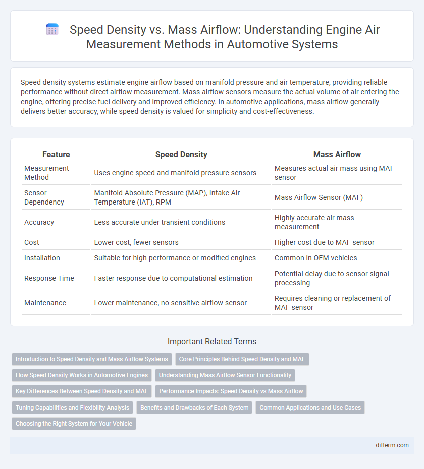 Speed Density vs. Mass Airflow: Understanding Engine Air Measurement Methods in Automotive Systems
