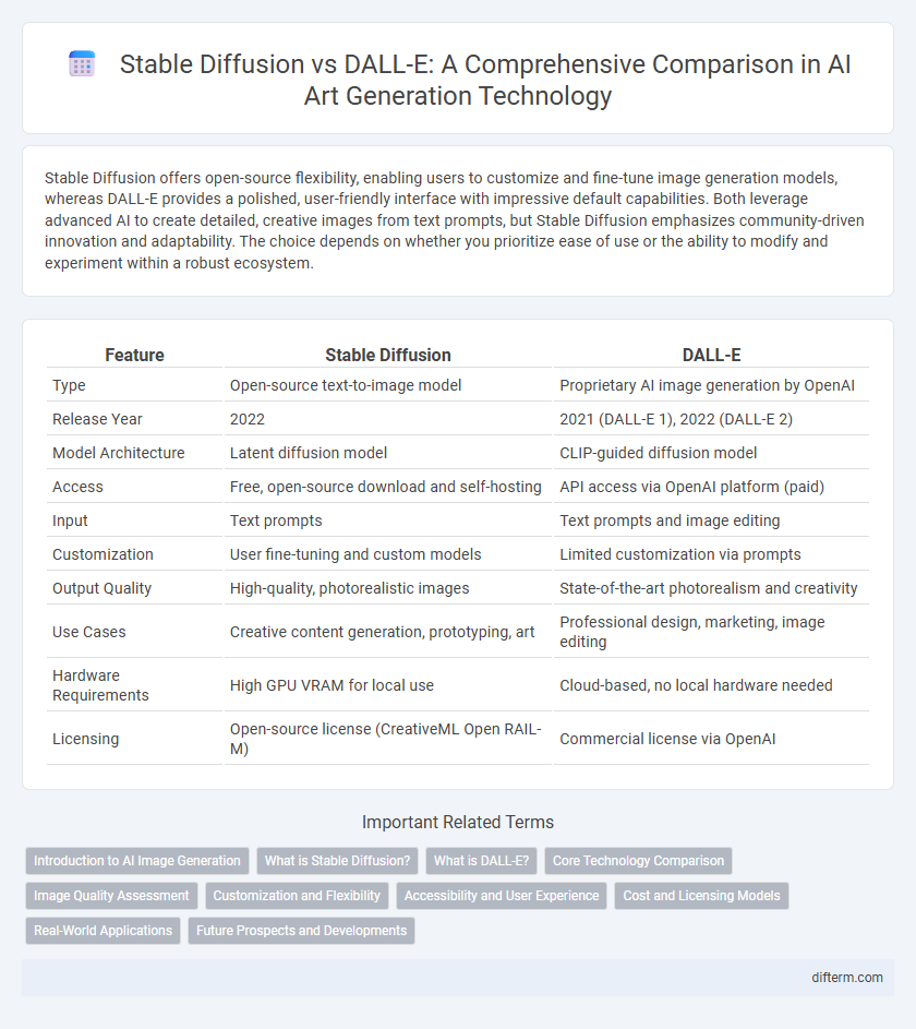 Stable Diffusion vs DALL-E: A Comprehensive Comparison in AI Art Generation Technology