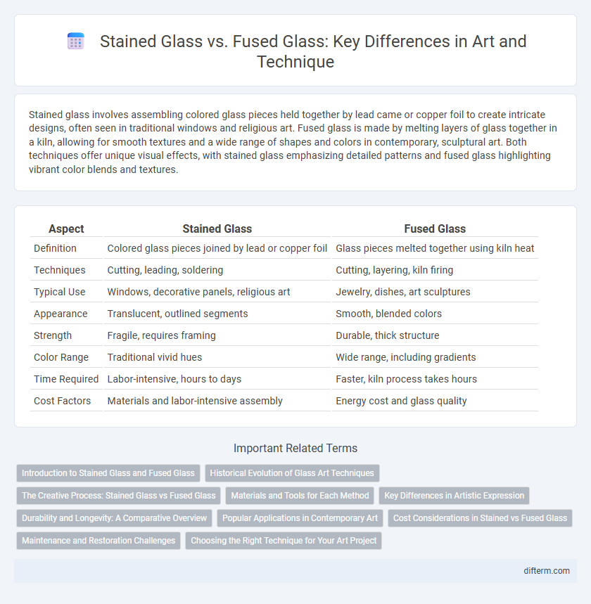 Stained Glass vs. Fused Glass: Key Differences in Art and Technique