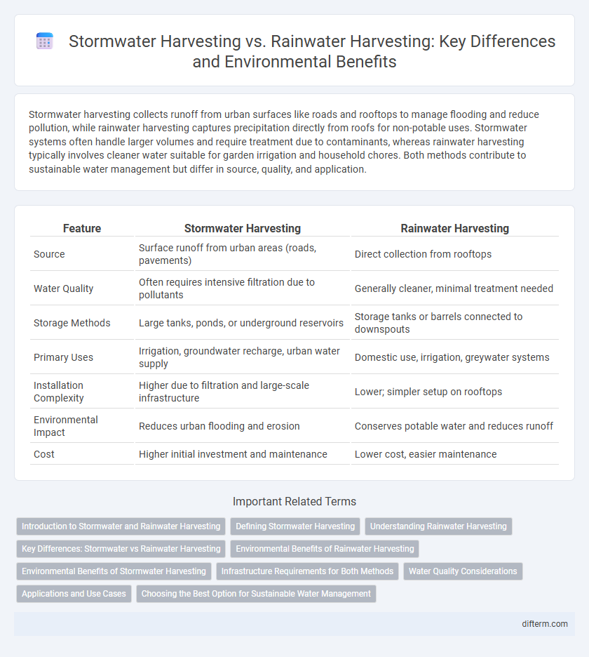 Stormwater Harvesting vs. Rainwater Harvesting: Key Differences and Environmental Benefits