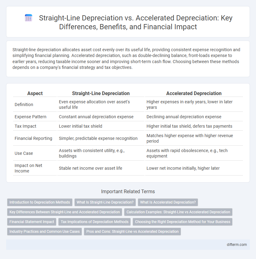 Straight-Line Depreciation vs. Accelerated Depreciation: Key Differences, Benefits, and Financial Impact