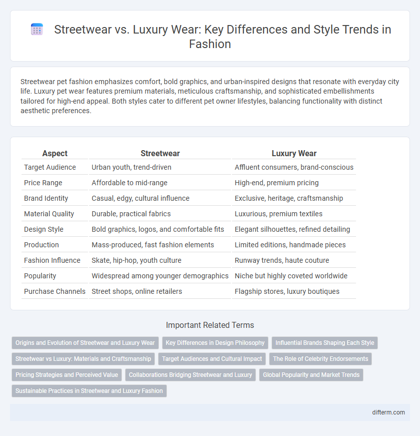 Streetwear vs. Luxury Wear: Key Differences and Style Trends in Fashion