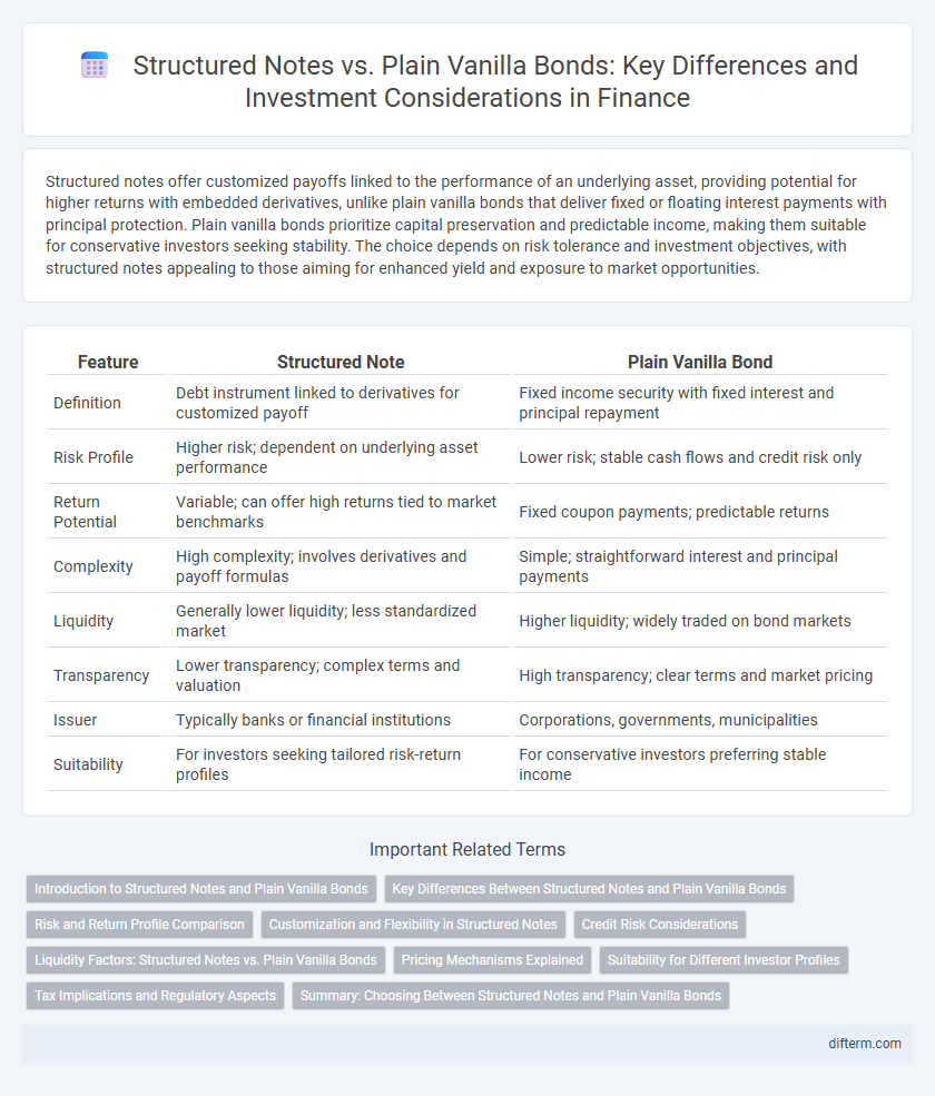 Structured Notes vs. Plain Vanilla Bonds: Key Differences and Investment Considerations in Finance