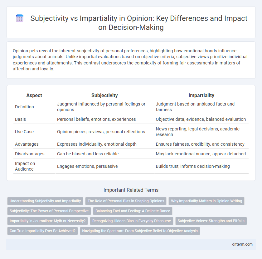 Subjectivity vs Impartiality in Opinion: Key Differences and Impact on Decision-Making