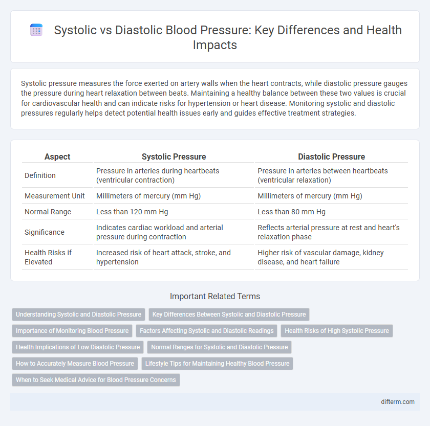 Systolic vs Diastolic Blood Pressure: Key Differences and Health Impacts