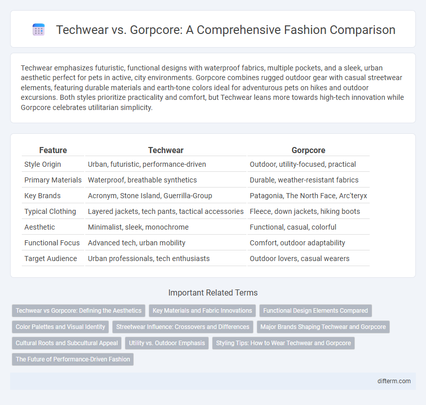 Techwear vs. Gorpcore: A Comprehensive Fashion Comparison