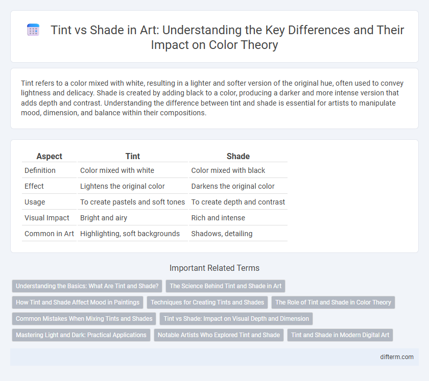 Tint vs Shade in Art: Understanding the Key Differences and Their Impact on Color Theory
