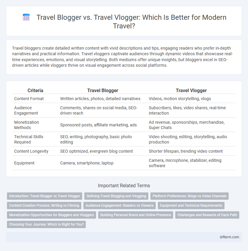 Travel Blogger vs. Travel Vlogger: Which Is Better for Modern Travel?