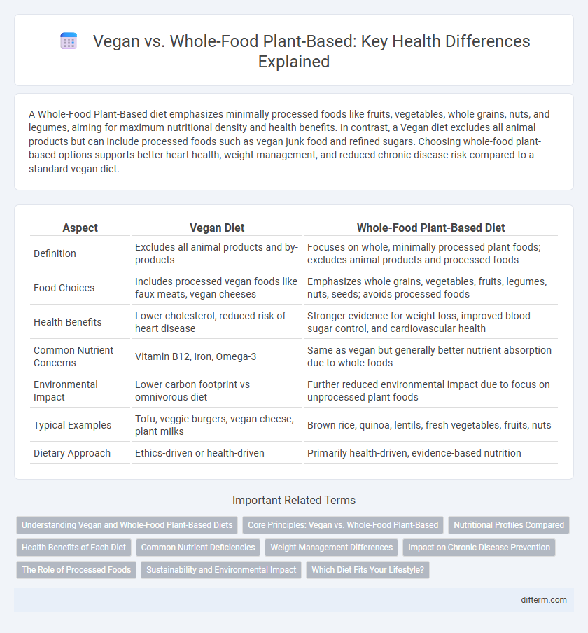 Vegan vs. Whole-Food Plant-Based: Key Health Differences Explained