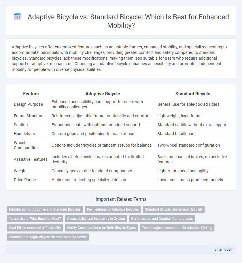 Adaptive Bicycle vs. Standard Bicycle: Which Is Best for Enhanced Mobility?
