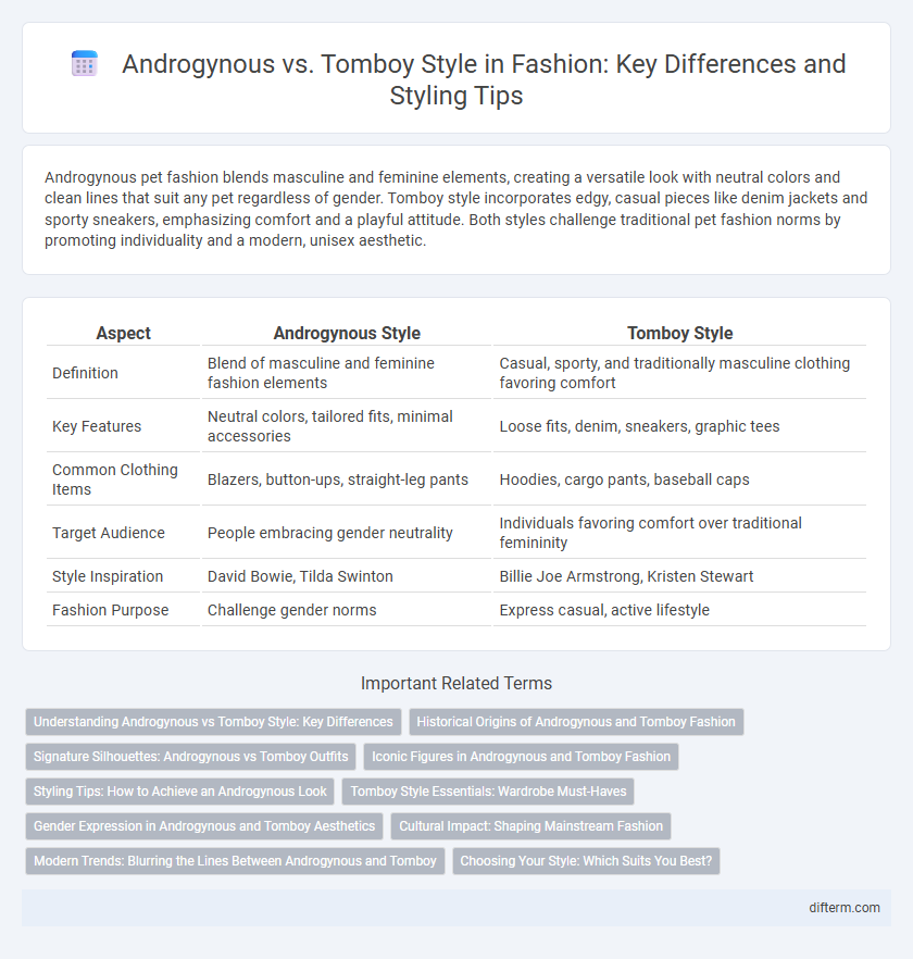 Androgynous vs. Tomboy Style in Fashion: Key Differences and Styling Tips