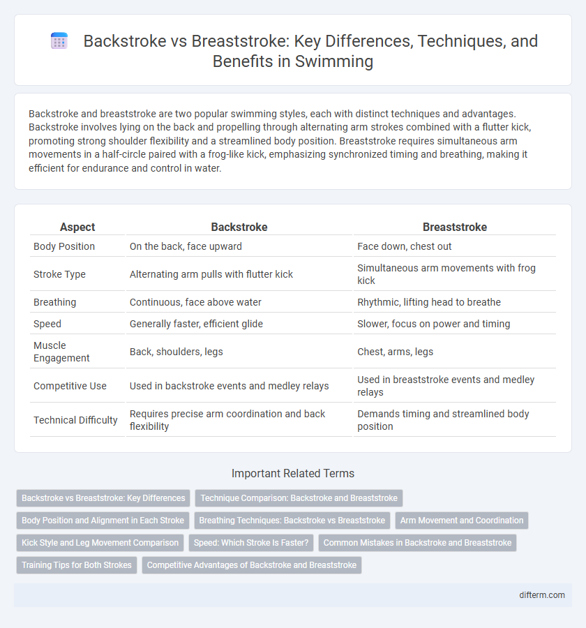 Backstroke vs Breaststroke: Key Differences, Techniques, and Benefits in Swimming
