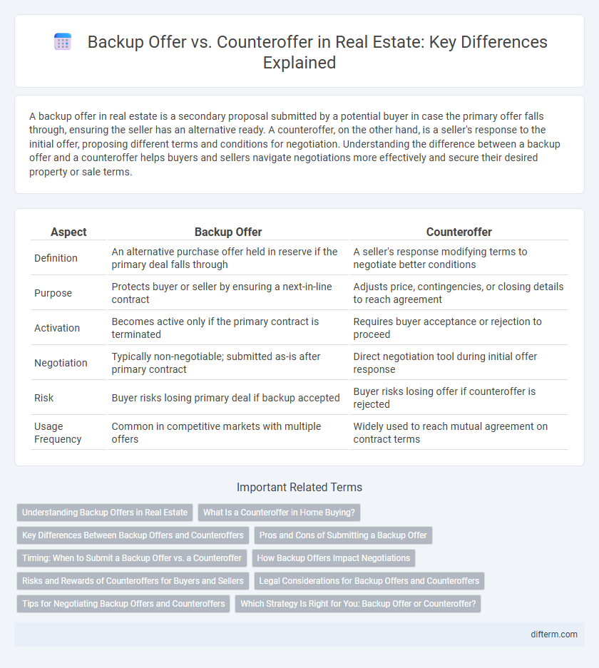 Backup Offer vs. Counteroffer in Real Estate: Key Differences Explained