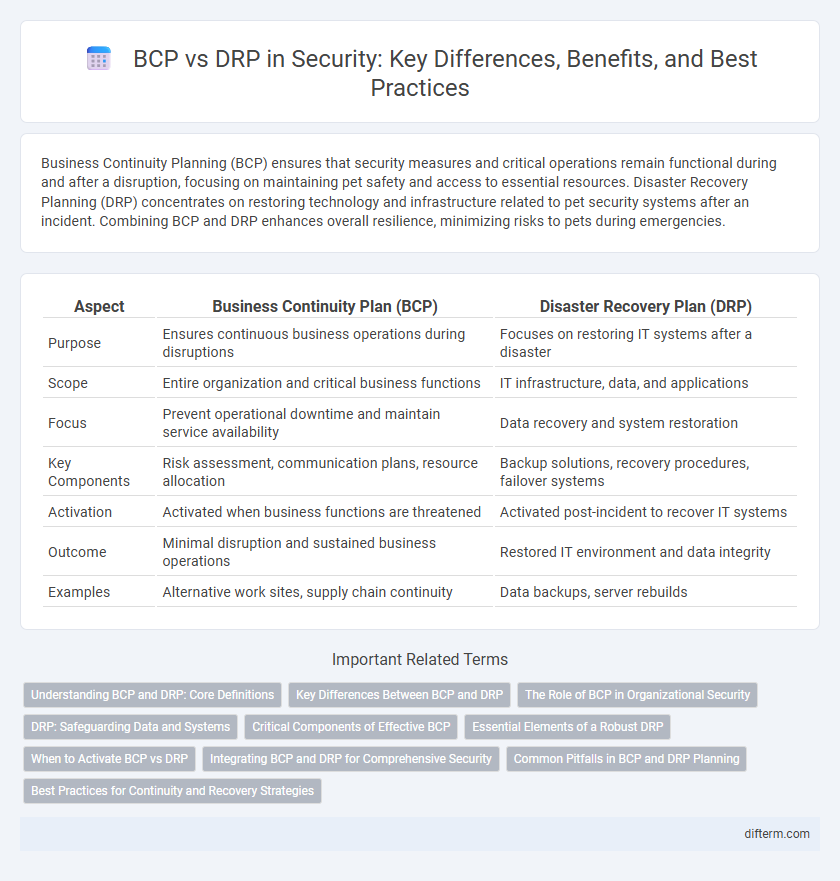 BCP vs DRP in Security: Key Differences, Benefits, and Best Practices