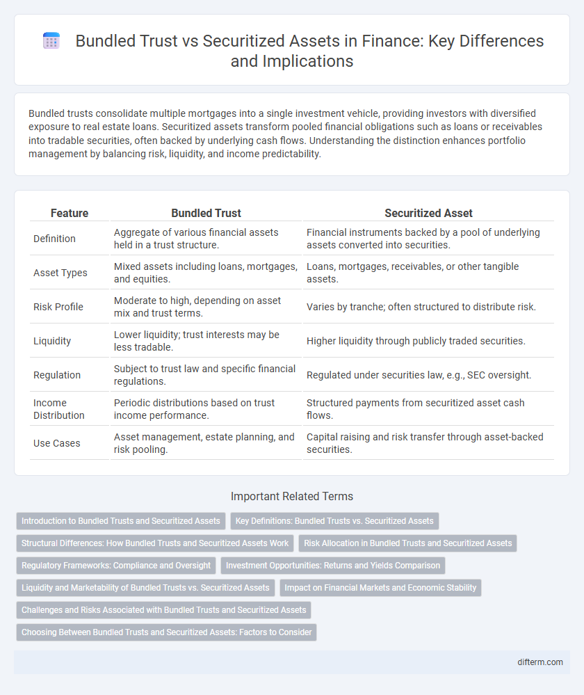 Bundled Trust vs Securitized Assets in Finance: Key Differences and Implications