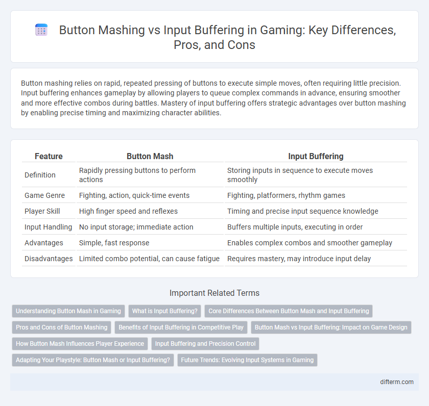 Button Mashing vs Input Buffering in Gaming: Key Differences, Pros, and Cons