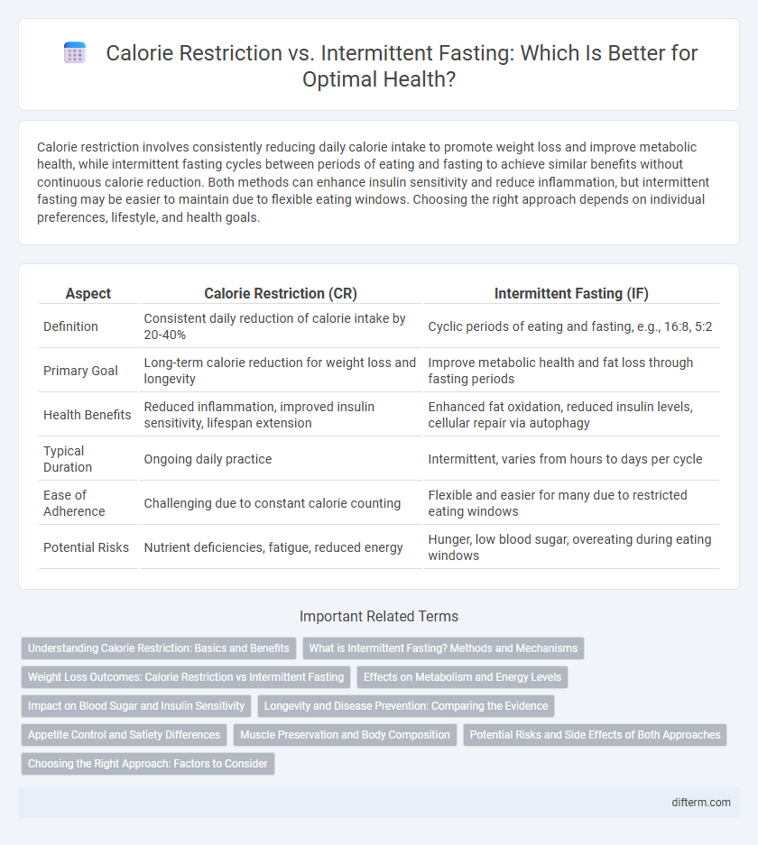Calorie Restriction vs. Intermittent Fasting: Which Is Better for Optimal Health?